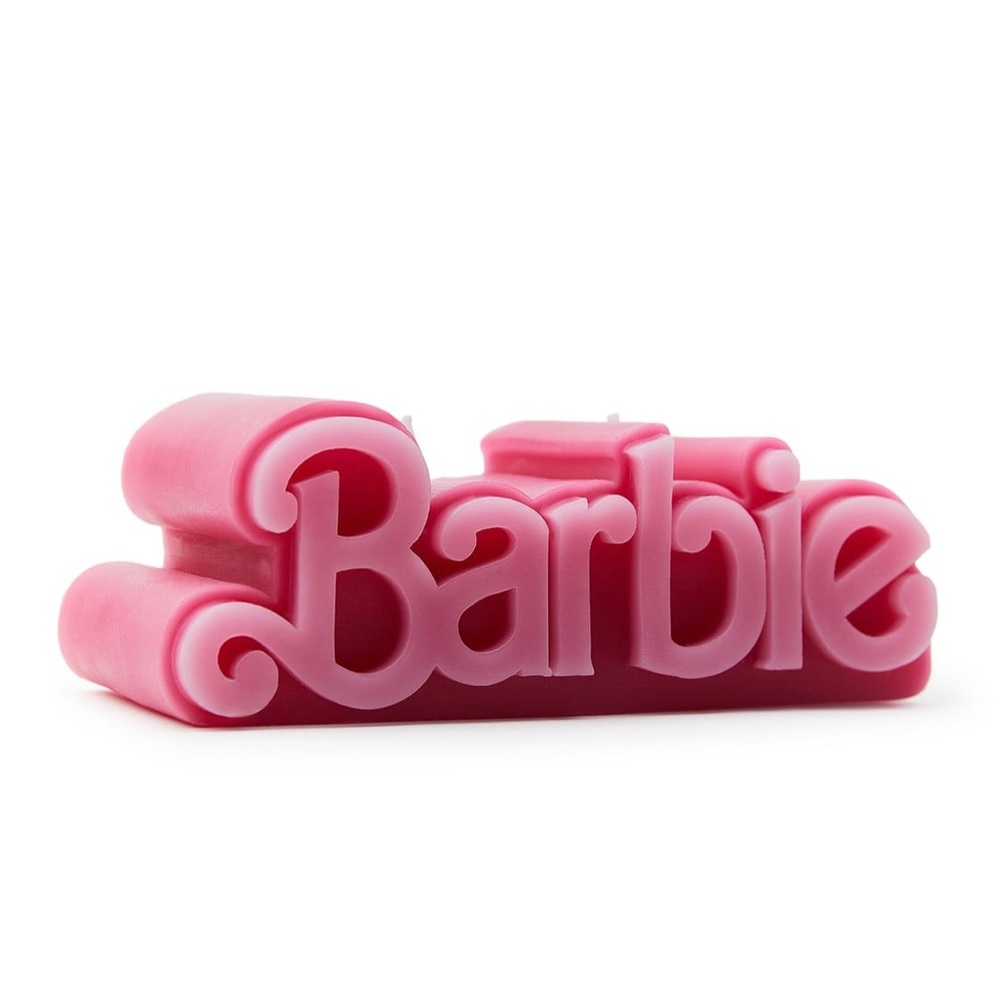 Zara Barbie The Movie Logo Candle